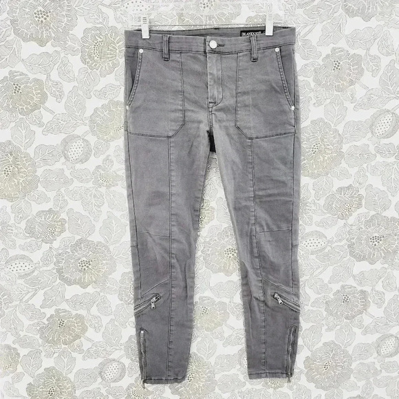Blank NYC Zip Ankle Chino Stretched Women's Pants 29 Gray - Picture 1 of 7